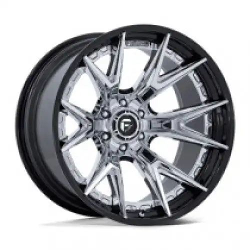 FUEL FC402 CATALYST CHROME W/ GLOSS BLACK LIP 6x139.7 20R 9 106.1 1
