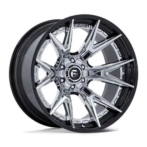 FUEL FC402 CATALYST CHROME W/ GLOSS BLACK LIP 6x139.7 20R 9 106.1 20