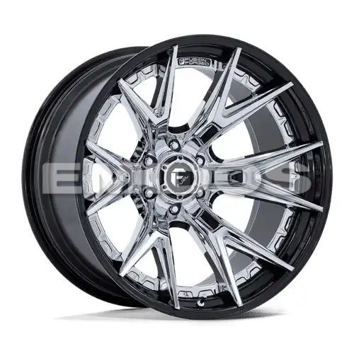 FUEL FC402 CATALYST CHROME W/ GLOSS BLACK LIP 8x170 20R 9 125.1 1