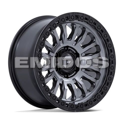 FUEL FC857 RINCON MATTE GUNMETAL W/ M-BLACK LIP 8x165.1 17R 9 125.1 20