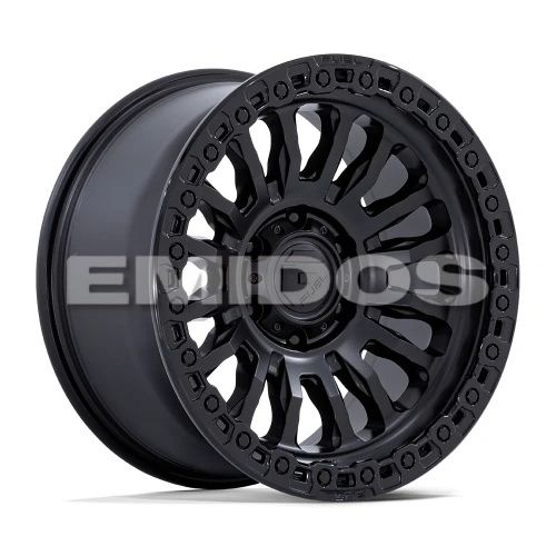 FUEL FC857 RINCON MATTE BLACK W/ GLOSS BLACK LIP 8x165.1 20R 9 125.1 20