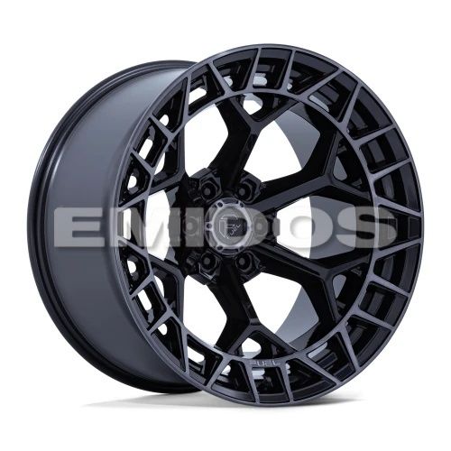 FUEL FC873 CHARGER GLOSS BLACK BRUSHED DARK TINT 8x165.1 20R 10 125.1 -18