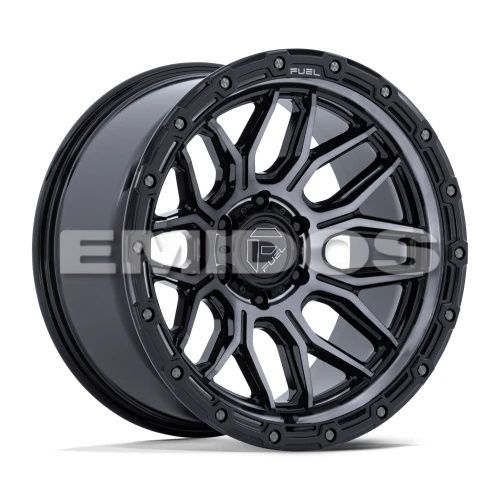 FUEL FC881 SURGE GLOSS BLACK MACHINED W/ GRAY TINT 8x180 20R 9 124.2 1