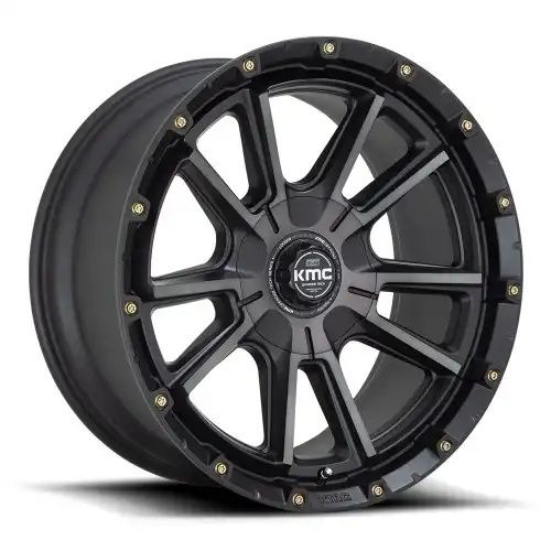 KMC KM100 SYNC SATIN BLACK W/ GRAY TINT 6x114.3/139.7 17R 9 78.1 18