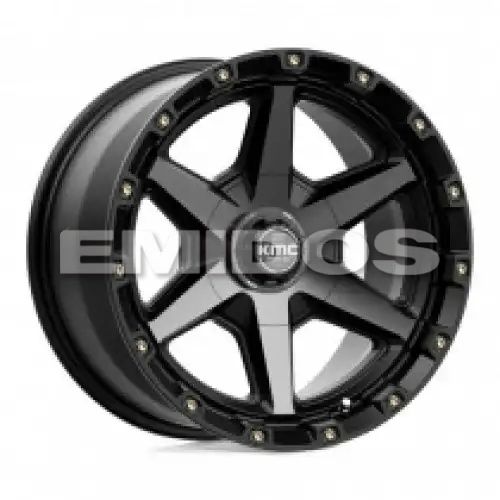 KMC KM101 TEMPO SATIN BLACK W/ GRAY TINT 5x127/139.7 17R 9 78.1 -12