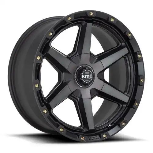 KMC KM101 TEMPO SATIN BLACK W/ GRAY TINT 6x135/139.7 R 9 106.1 -12
