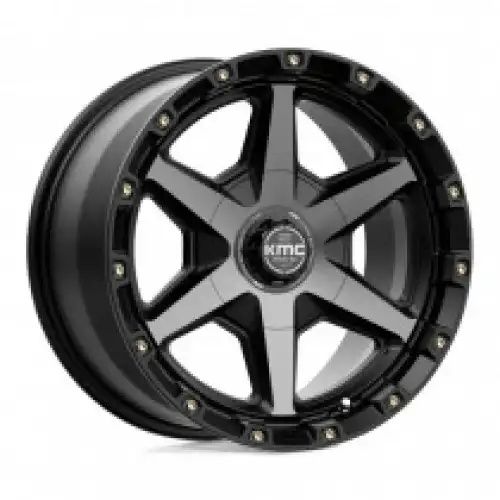 KMC KM101 TEMPO SATIN BLACK W/ GRAY TINT 6x114.3/139.7 17R 9 78.1 18