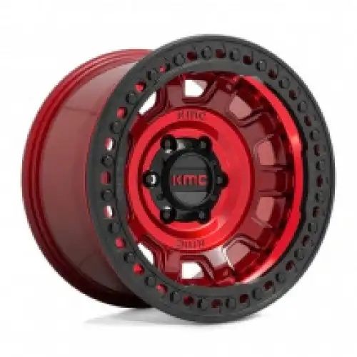 KMC KM236 TANK BEADLOCK CANDY RED 5x127 17R 9 71.5 -15
