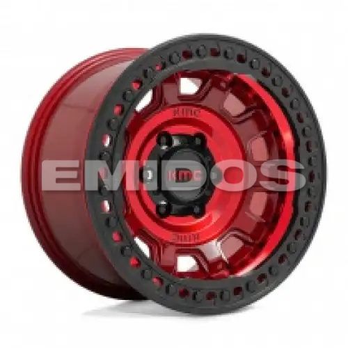 KMC KM236 TANK BEADLOCK CANDY RED 5x127 17R 9 71.5 -15