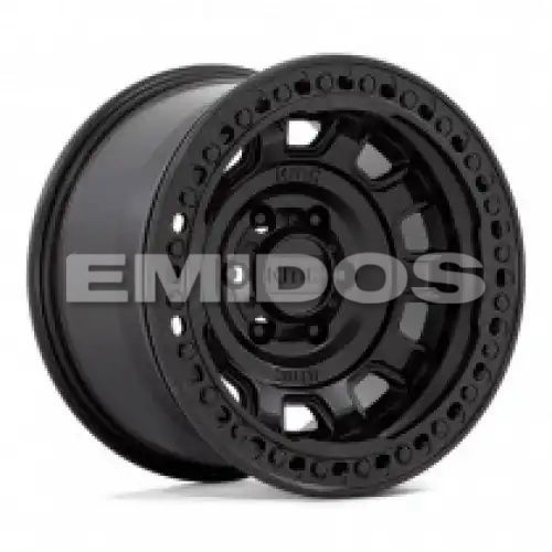 KMC KM236 TANK BEADLOCK SATIN BLACK 8x165.1 17R 9 125.1 -38