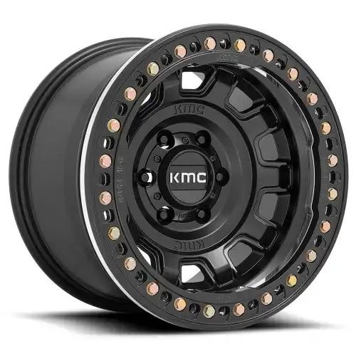 KMC KM236 TANK BEADLOCK SATIN BLACK 8x170 17R 9 125.1 -38