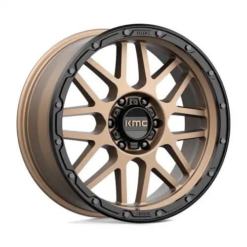 KMC KM535 GRENADE OFF-ROAD MATTE BRONZE W/ MATTE BLACK LIP 6x135 17R 9 87.1 18