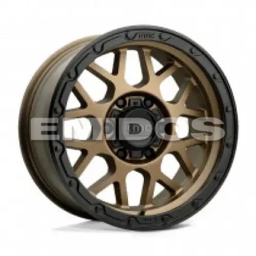 KMC KM535 GRENADE OFF-ROAD MATTE BRONZE W/ MATTE BLACK LIP 6x135 18R 8.5 87.1 BNK