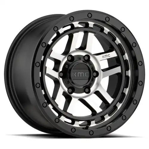 KMC KM540 RECON SATIN BLACK MACHINED 6x139.7 17R 8.5 106.1 18