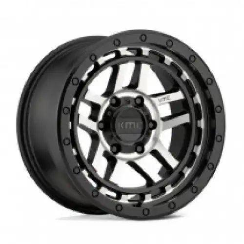 KMC KM540 RECON SATIN BLACK MACHINED 6x135 18R 8.5 87.1 BNK