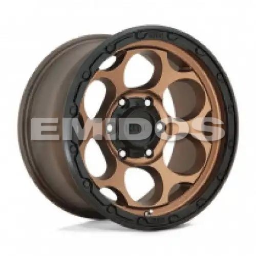 KMC KM541 DIRTY HARRY MATTE BRONZE W/ BLACK LIP 5x127 17R 8.5 71.5 18
