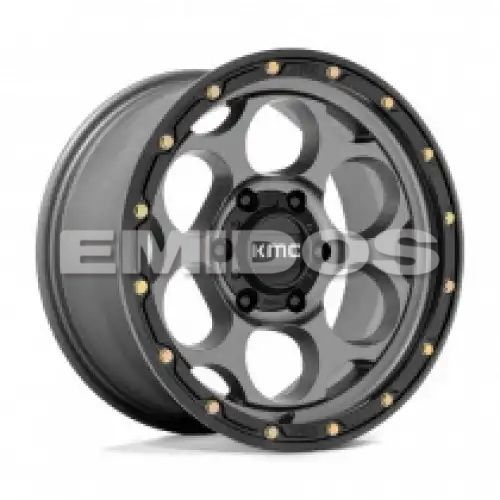KMC KM541 DIRTY HARRY SATIN GRAY W/ BLACK LIP 5x127 17R 8.5 71.5 BNK