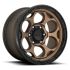KMC KM541 DIRTY HARRY MATTE BRONZE W/ BLACK LIP 6x135 17R 8.5 87.1 BNK