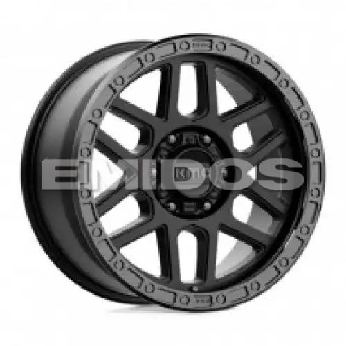 KMC KM544 MESA SATIN BLACK W/ GLOSS BLACK LIP 6x135 17R 8.5 87.1 BNK