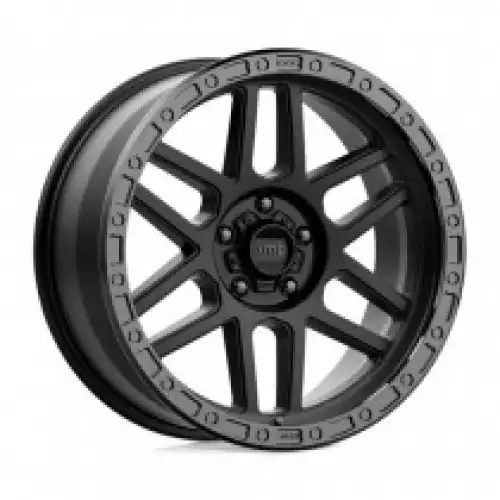 KMC KM544 MESA SATIN BLACK W/ GLOSS BLACK LIP 5x127 17R 9 71.5 -12