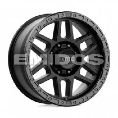 KMC KM544 MESA SATIN BLACK W/ GLOSS BLACK LIP 8x165.1 17R 9 125.1 18