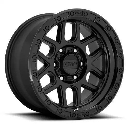 KMC KM544 MESA SATIN BLACK W/ GLOSS BLACK LIP 6x135 18R 9 87.1 18