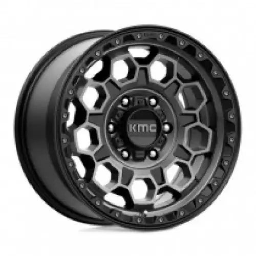 KMC KM545 TREK SATIN BLACK W/ GRAY TINT 6x135 17R 9 87.1 18