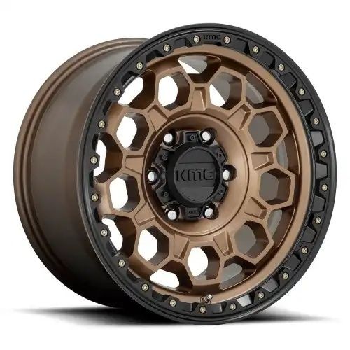 KMC KM545 TREK MATTE BRONZE W/ BLACK LIP 6x135 17R 9 87.1 18