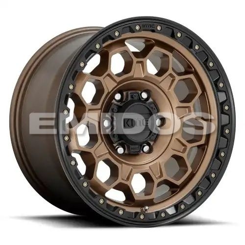 KMC KM545 TREK MATTE BRONZE W/ BLACK LIP 6x135 17R 9 87.1 18
