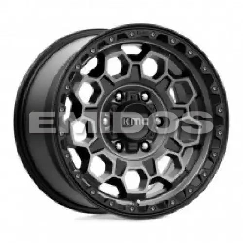 KMC KM545 TREK SATIN BLACK W/ GRAY TINT 6x120 17R 9 66.9 18