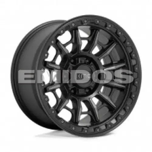 KMC KM547 CARNAGE SATIN BLACK W/ GRAY TINT 6x139.7 17R 9 106.1 -12