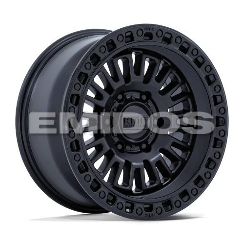 KMC KM554 AZTEC MATTE BLACK W/ GLOSS BLACK LIP 5x127 17R 8.5 71.5 BNK