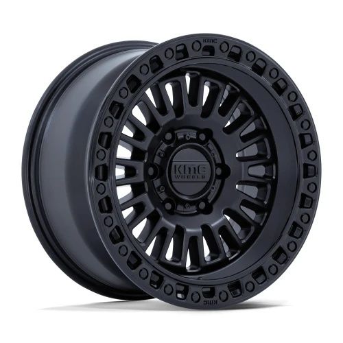 KMC KM554 AZTEC MATTE BLACK W/ GLOSS BLACK LIP 6x139.7 17R 8.5 106.1 BNK