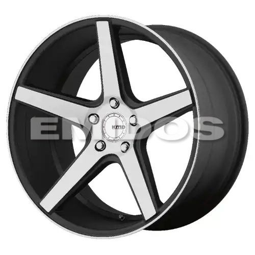 KMC KM685 DISTRICT SATIN BLACK W/ MACHINED FACE 5x112 18R 8 66.56 38