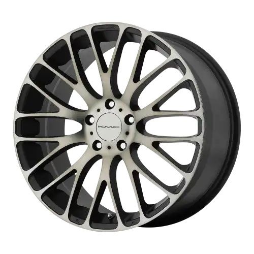 KMC KM693 MAZE SATIN BLACK W MACHINED DARK TINT FACE 5x114.3 20R 8.5 72.56 40