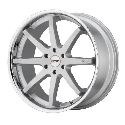 KMC KM715 REVERB BRUSHED SILVER W/ CHROME LIP 5x127 20R 9 71.5 30
