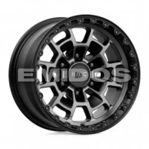 KMC KM718 SUMMIT SATIN BLACK W/ GRAY TINT 6x120 16R 8 66.9 BNK