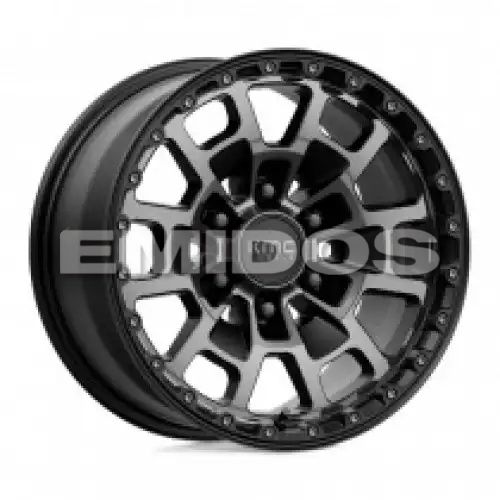 KMC KM718 SUMMIT SATIN BLACK W/ GRAY TINT 6x135 17R 8.5 87.1 18