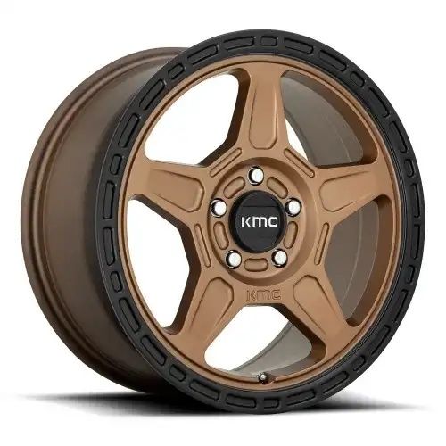 KMC KM721 ALPINE MATTE BRONZE W/ BLACK LIP 5x114.3 16R 7.5 72.56 30