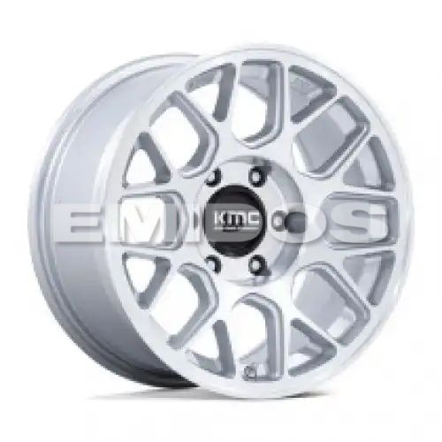 KMC KM730 HATCHET GLOSS SILVER W/ MACHINED FACE 5x127 17R 8.5 71.5 -10