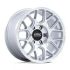 KMC KM730 HATCHET GLOSS SILVER W/ MACHINED FACE 5x127 17R 8.5 71.5 25
