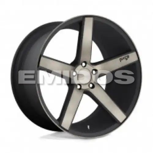 Niche M134 MILAN MATTE BLACK MACHINED W/ DOUBLE DARK TINT 5x114.3 20R 8.5 72.56 35