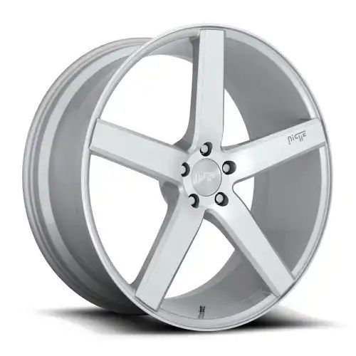 Niche M135 MILAN GLOSS SILVER MACHINED 5x114.3 17R 8 72.56 40