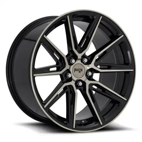 Niche M219 GEMELLO GLOSS MACHINED DOUBLE DARK TINT 5x115 20R 9 71.5 18