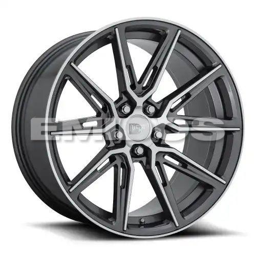 Niche M220 GEMELLO GLOSS ANTHRACITE MACHINED 5x112 20R 10.5 66.56 40