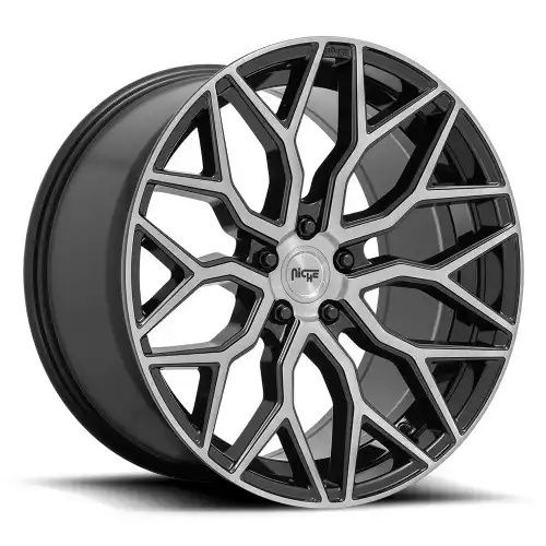 Niche M262 MAZZANTI GLOSS BLACK BRUSHED FACE 5x120 19R 8.5 72.56 35