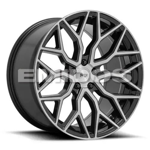 Niche M262 MAZZANTI GLOSS BLACK BRUSHED FACE 5x114.3 19R 8.5 72.56 35