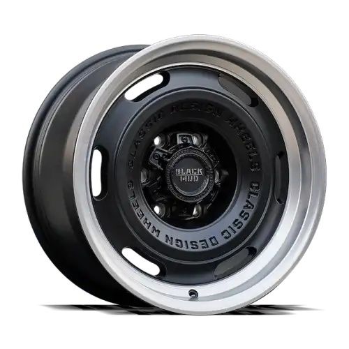 Black Mud M520C Matte Black/Machined lip 6x139.7 17R 8.5 100,1 0