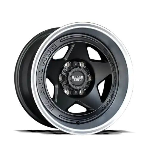 Black Mud M550 Matte Black/Machined lip 6x139.7 17R 8.5 100,1 -12