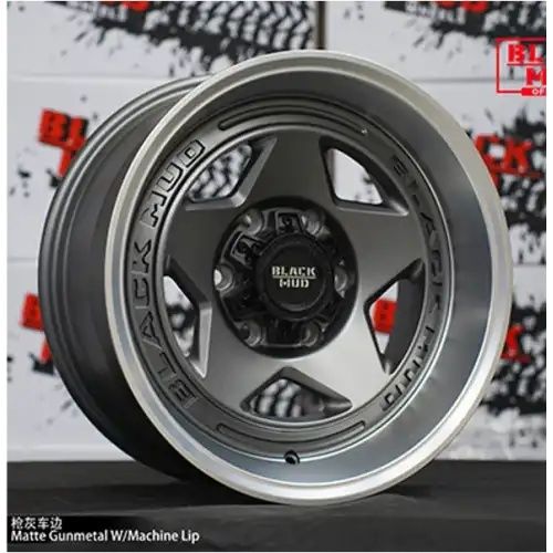 Black Mud M550 Matte Gunmetal/Machined lip 6x139.7 17R 8.5 100,1 -12